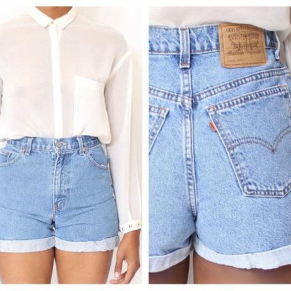 Levi's Pants - Levi's Vintage High Waist Plus Denim Shorts 14